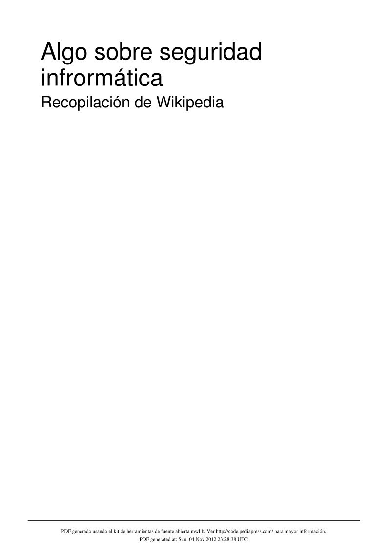 Imágen de pdf Algo sobre seguridad informática - Recopilación de Wikipedia
